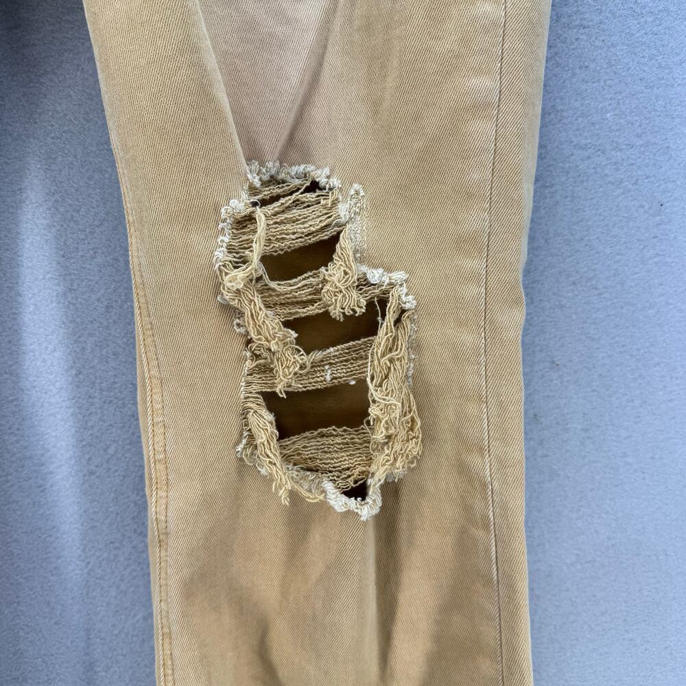 Vervet Blue Women's Jeans 30 (10) Sun Beige Factory Distressed Raw Hem Preppy - Picture 5 of 12
